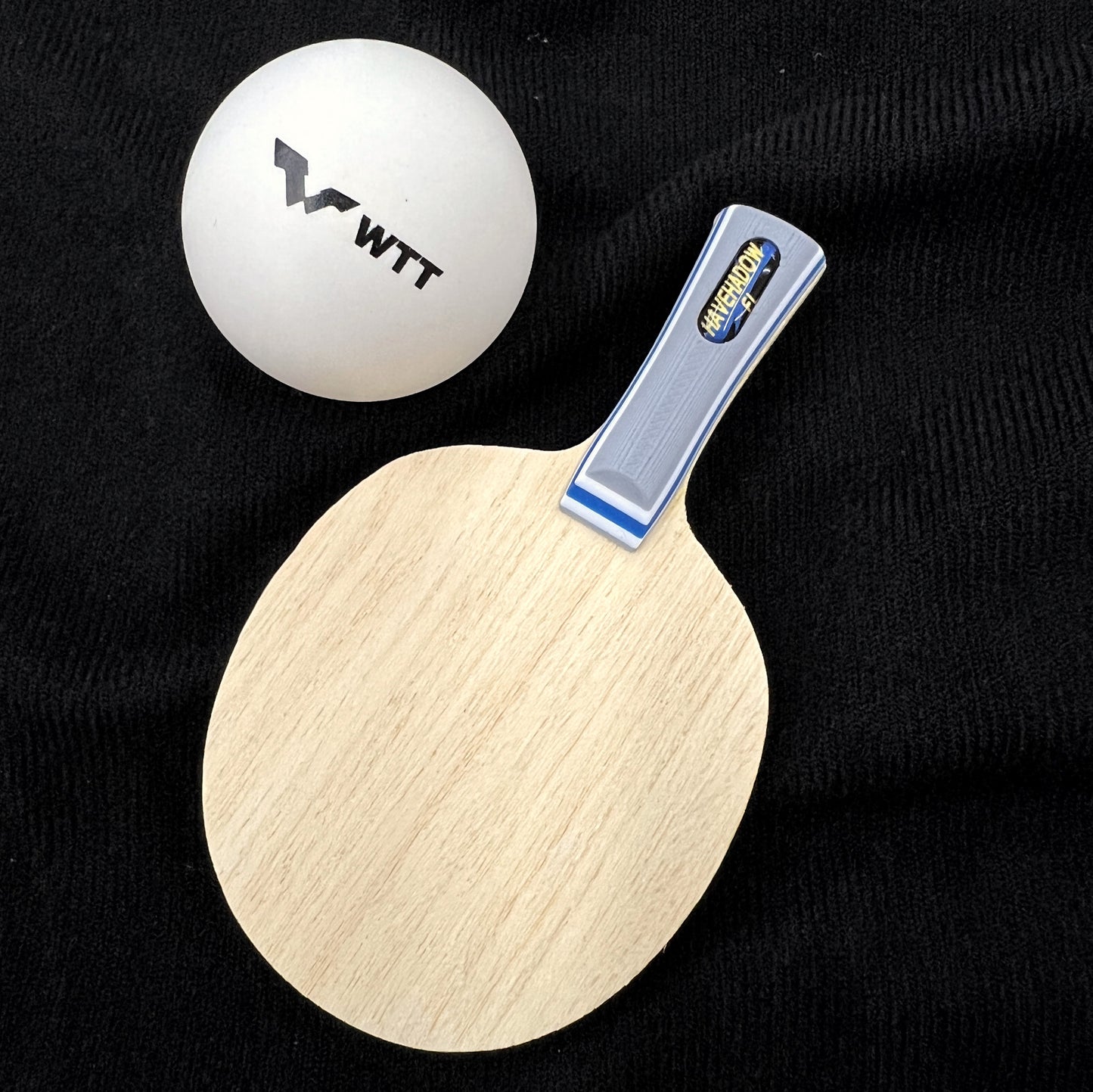 Manufacture Mini Viscaria Table Tennis Racket handle with Wooden-Carbon Composite Blade