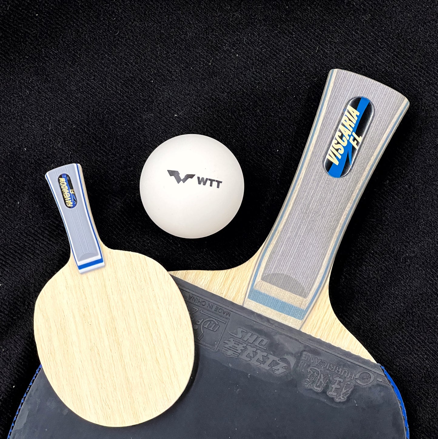 Manufacture Mini  Viscaria Table Tennis Racket  handle with Wooden-Carbon Composite Blade
